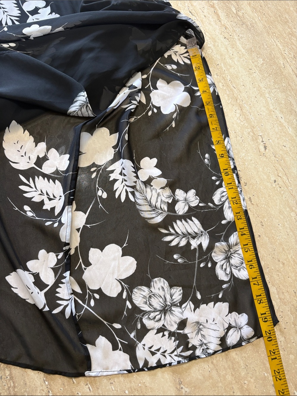 NWT Vince Camuto, sheer bottom dress - Picture 9 of 11